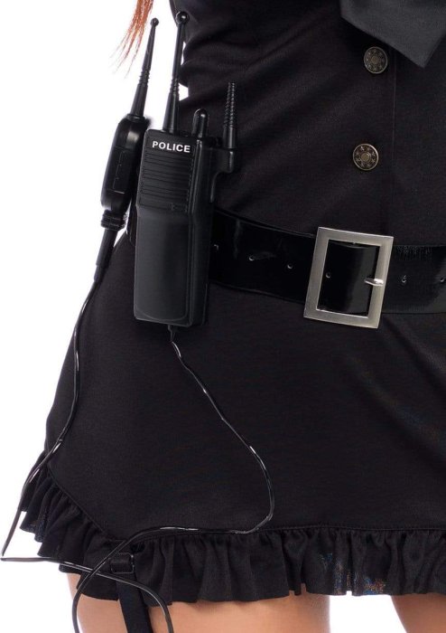Costum Politista Dirty Cop Leg Avenue - Negru