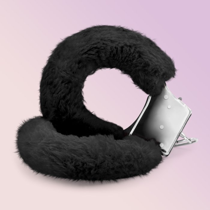 Catuse Metal Reglabile cu Plus Crushious "Love Cuffs" - Negru##