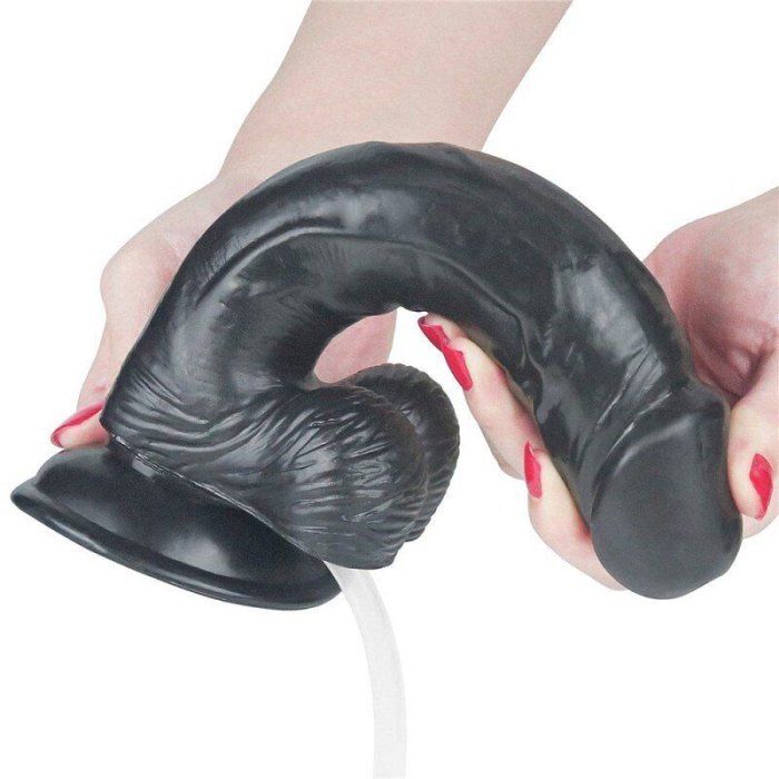 Dildo Lovetoy "Squirting Extreme" 23 cm - Negru##