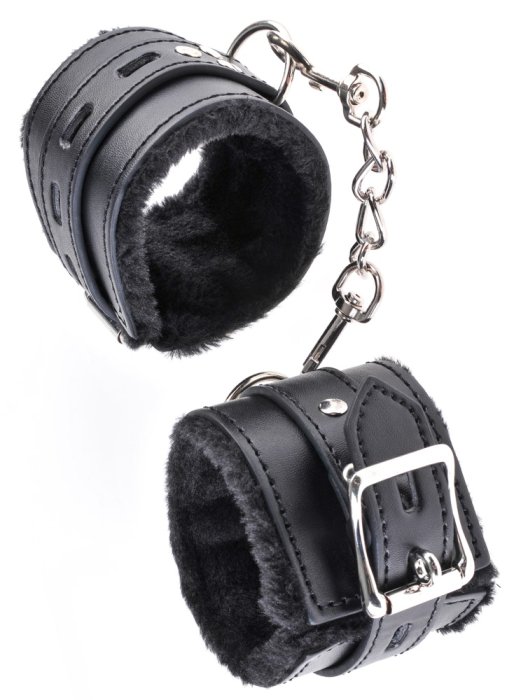 Catuse cu Blana Pipedream "Cumfy Cuffs" - Negru##