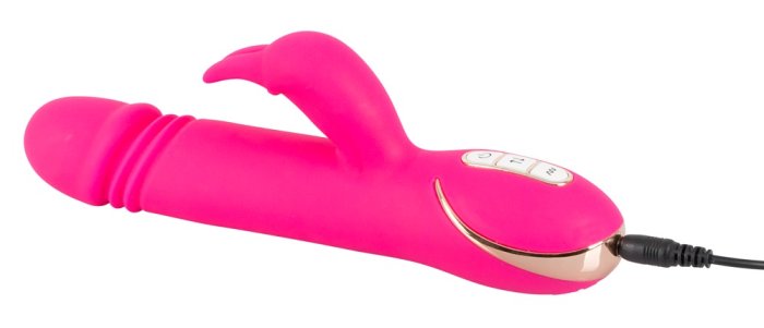 Vibrator Punctul G Vibe Couture »Rabbit Skater« 23 cm - Roz - vedere spate