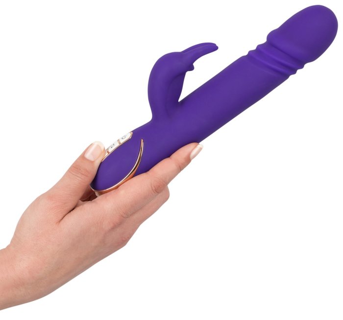 Vibrator Punctul G Vibe Couture »Rabbit Skater« 23 cm - Violet - detaliu finisaj