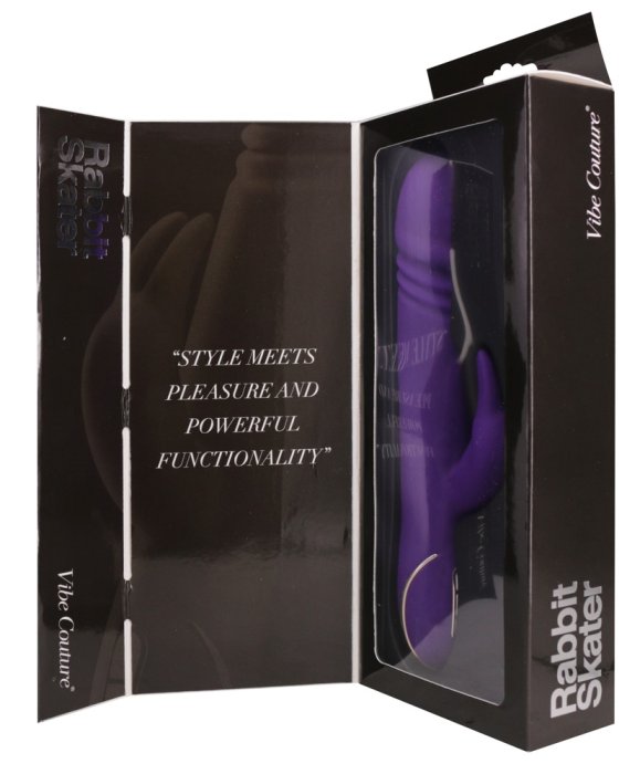 Vibrator Punctul G Vibe Couture »Rabbit Skater« 23 cm - Violet - vedere de ansamblu