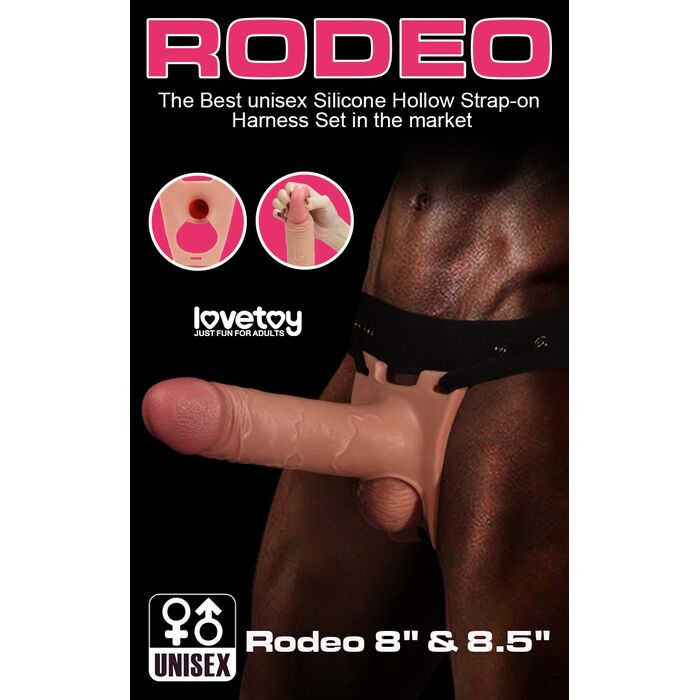 Strapon Barbati Lovetoy »Rodeo« 22 cm - Natural