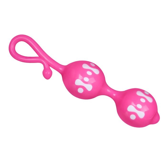Bile Vaginale Kegel Lybaile "Orgasmic" 15,5 cm -Roz - vedere laterala