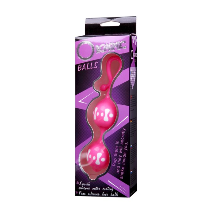 Bile Vaginale Kegel Lybaile "Orgasmic" 15,5 cm -Roz - accesorii incluse