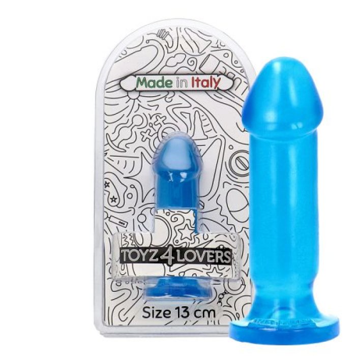 Butt Plug Anal Toyz4Lovers "Gino" 13 cm - Albastru - vedere frontala