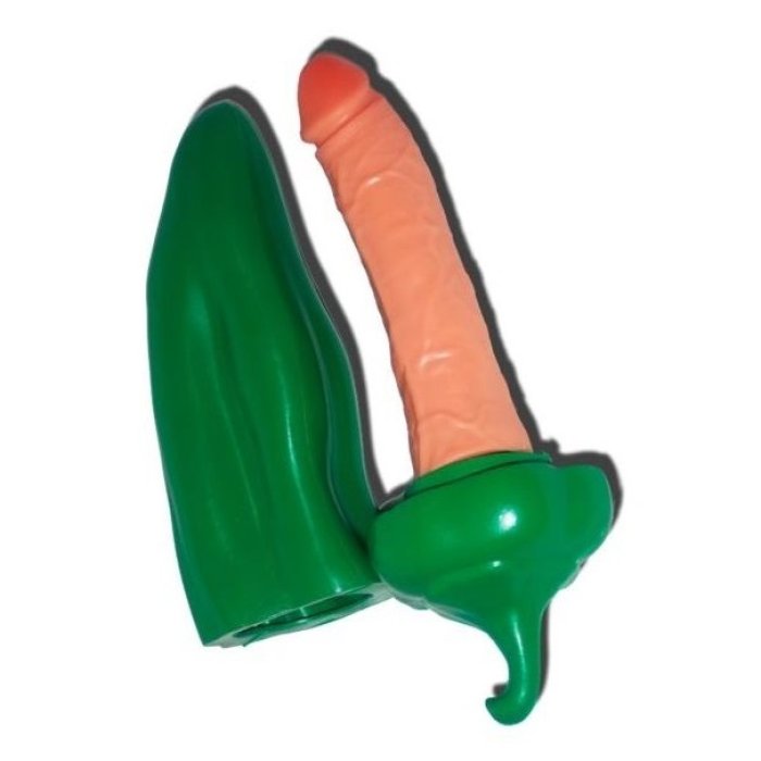 Dildo Diverty Sex "Green Pepper" - Verde - dimensiuni complete