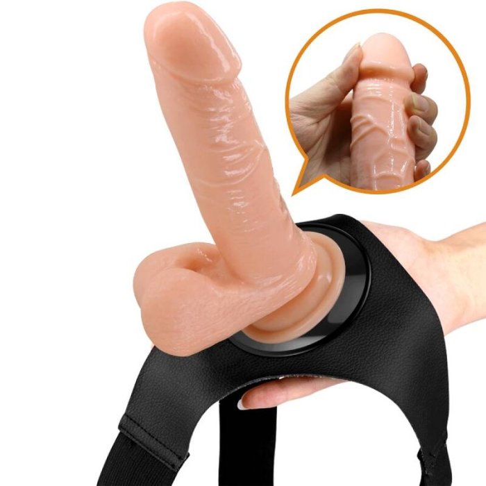 Strapon Femei Pretty Love »Harness Briefs Tom« 20 cm - Natural - accesorii incluse