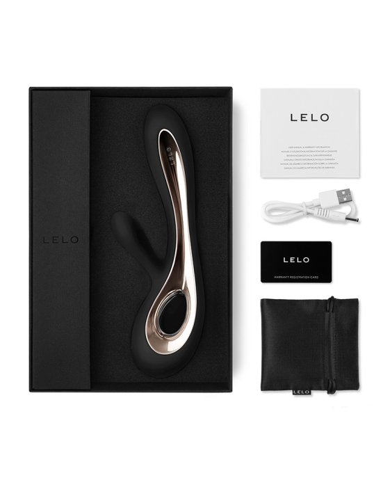 LELO Soraya 2 Black, Vibrator Negru, Punctul G - culoare si material