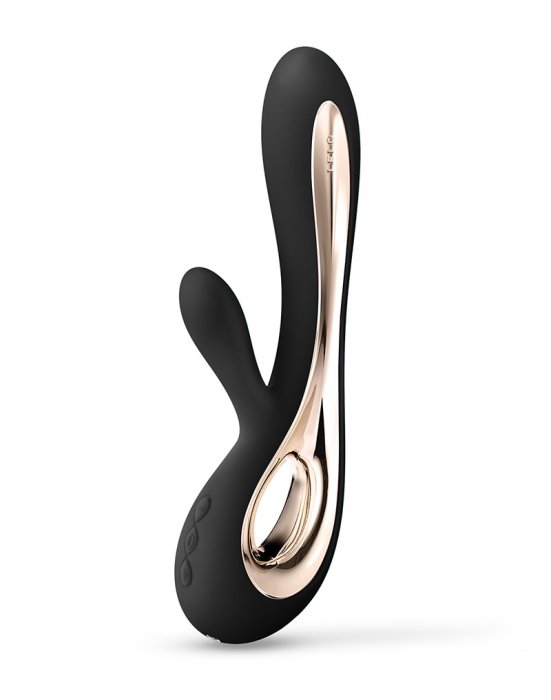 LELO Soraya 2 Black, Vibrator Negru, Punctul G - vedere frontala