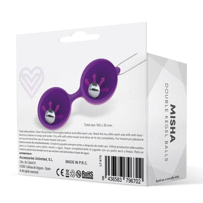 Bile Vaginale Kegel LateToBed  "Misha" 10 cm - Violet##