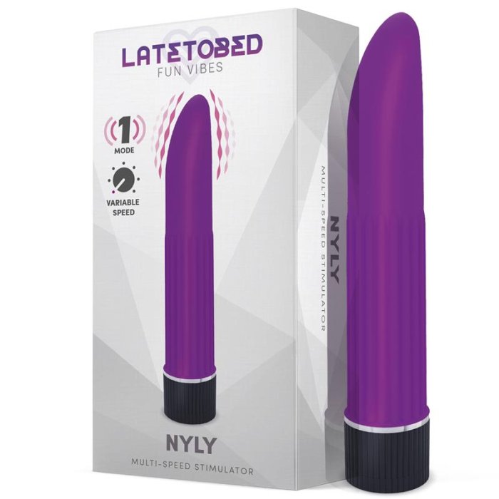 Mini Vibrator LateToBed »Nyly« 13,5 cm - Violet - vedere frontala