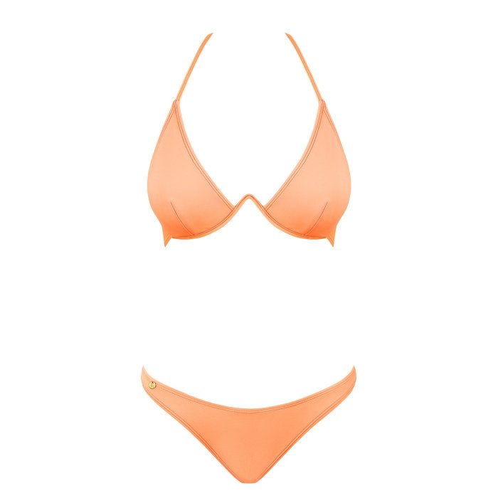 Costum de Baie Chilirose - Portocaliu - culoare si material