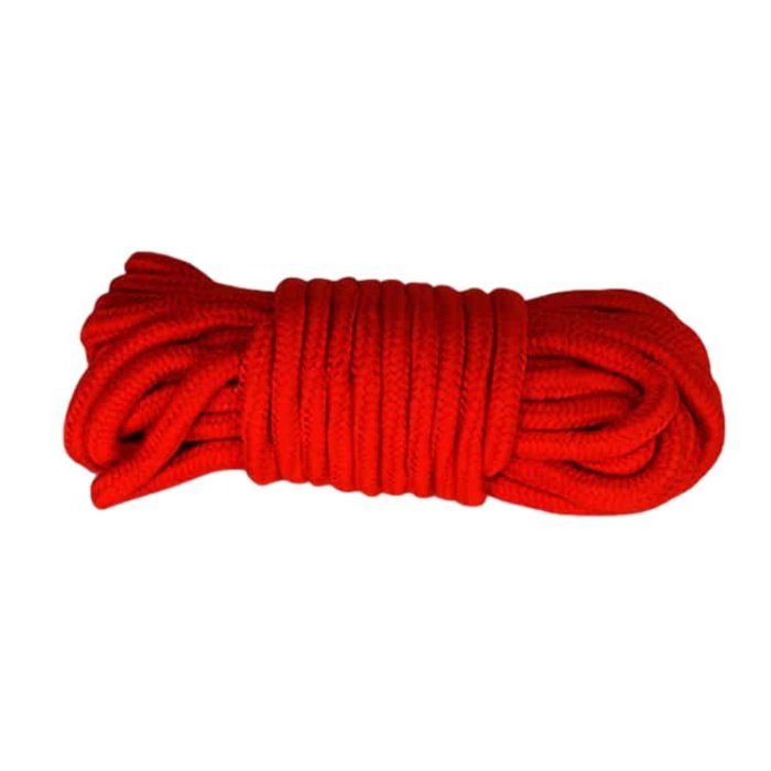 Sfoara Bondage Lovetoy "Fetish Bondage Rope" 10 Merti - Rosu - detaliu finisaj