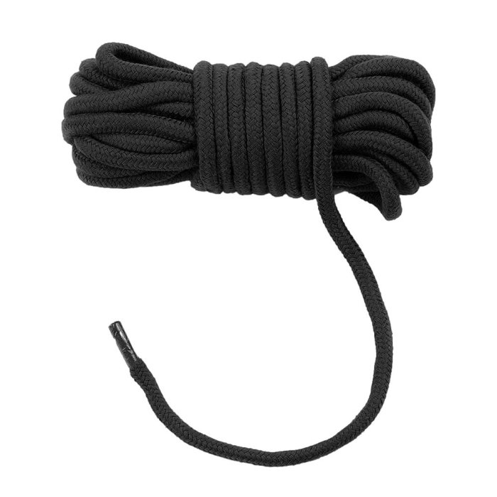 Sfoara Bondage Lovetoy "Fetish Bondage Rope" 10 Merti - Negru - culoare si material