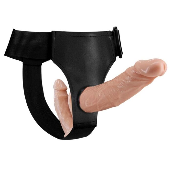Strapon Dublu Femei Ultra Passionate Harness - vedere laterala