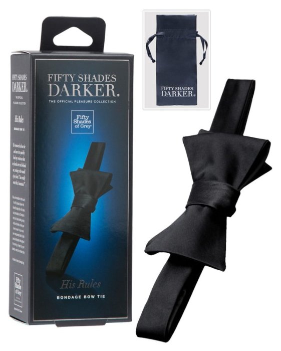 Papion "Fifty Shades Of Grey" 100 cm - Negru