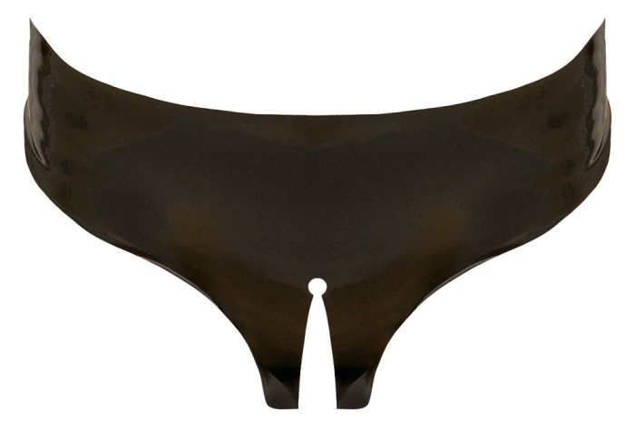 Slip Latex Decupat Femei S-L - accesorii incluse