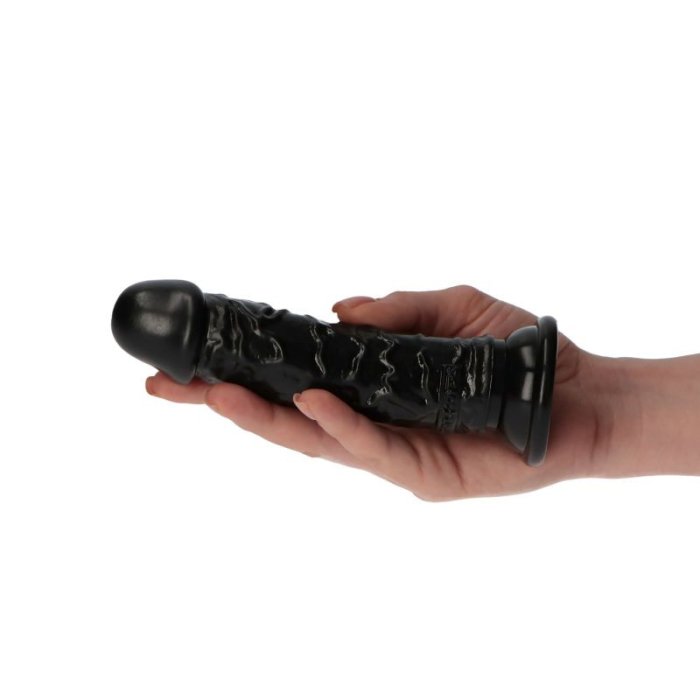 Dildo Anal Rino, Negru, [16 cm x 2,7 cm ] - accesorii incluse