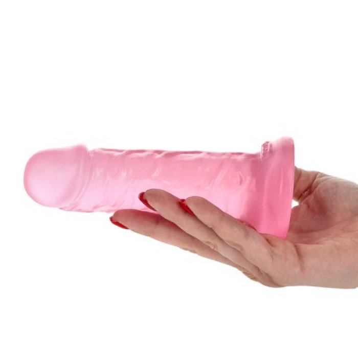 Dildo Realistic Roz Transparent, 15 x 3,2 cm - detaliu finisaj