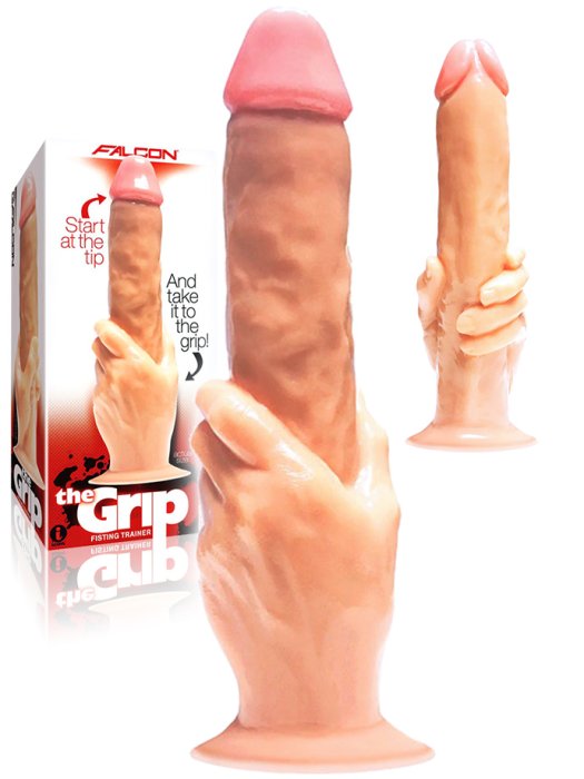 Dildo Iconbrands "Grip Cock-In- Hand" 32 cm - Natural