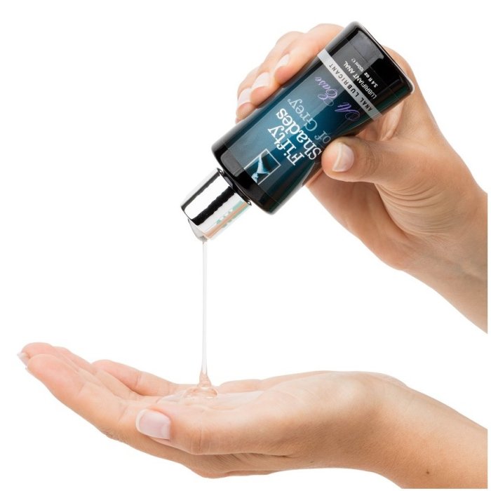 Lubrefiant Anal Fifty Shades of Grey "AT EASE" 100ml - culoare si material