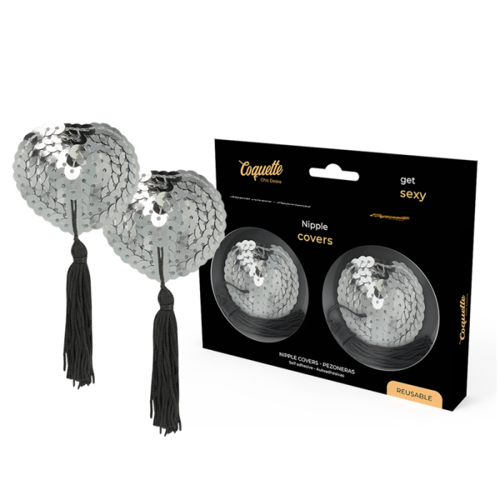 Ornamente Sfarcuri Coquette "Nipple Covers" - Argintiu