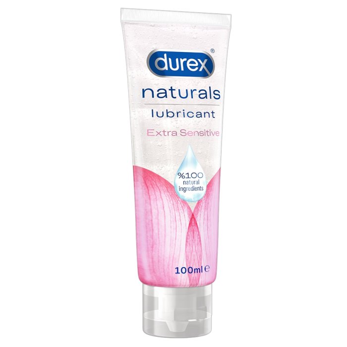 Lubrifiant Durex Naturals Extra Sensitive, 100 ml - culoare si material