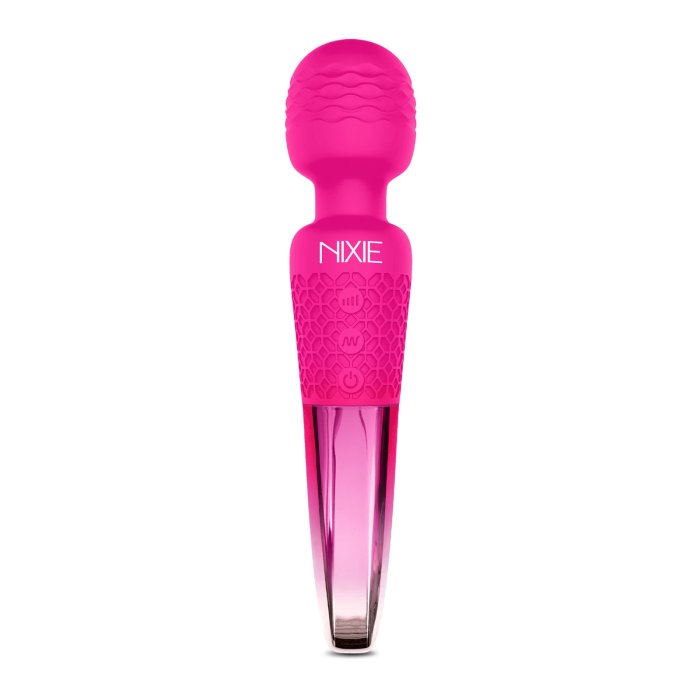 Aparat Masaj Nixie "Wand Ombre Metallic" 20 cm - Roz##