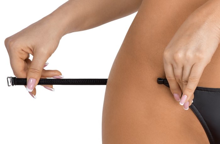 Chiloti Femei Exclusive G-string, negri, Noir Handmade# - dimensiuni complete