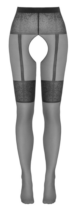 Dres cu Model Decupat intre Picioare Cottelli Collection - Negru - detaliu finisaj