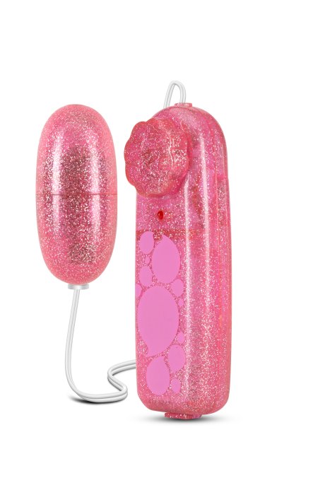 Ou cu Vibratii Blush »Glitter Power Bullet« 5,7 cm - Roz