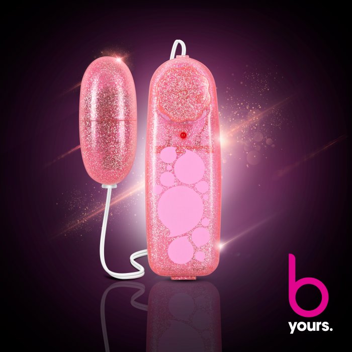 Ou cu Vibratii Blush »Glitter Power Bullet« 5,7 cm - Roz