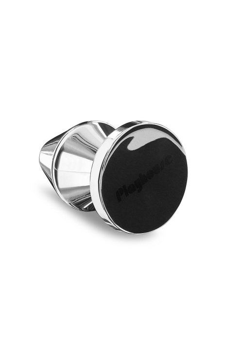 Butt Plug Playhouse "Massive Steel" 6,2 cm - Argintiu##