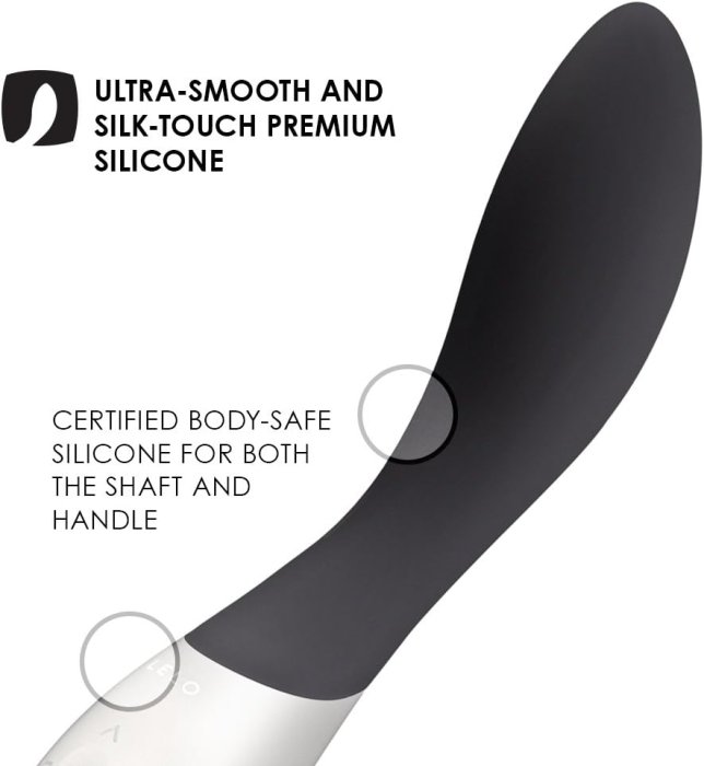 Vibrator LELO "MONA WAVE" 20 cm - Negru - accesorii incluse