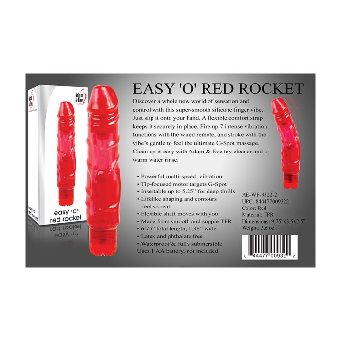 Vibrator Adam si Eva »Easy O Red« Rocket 17,5 cm - Rosu