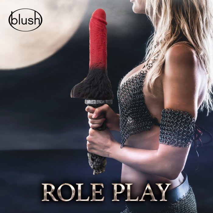 Dildo Blush "The Realm Rougarou Lock On Werewolf Lycan" 29,8 cm - Argintiu##