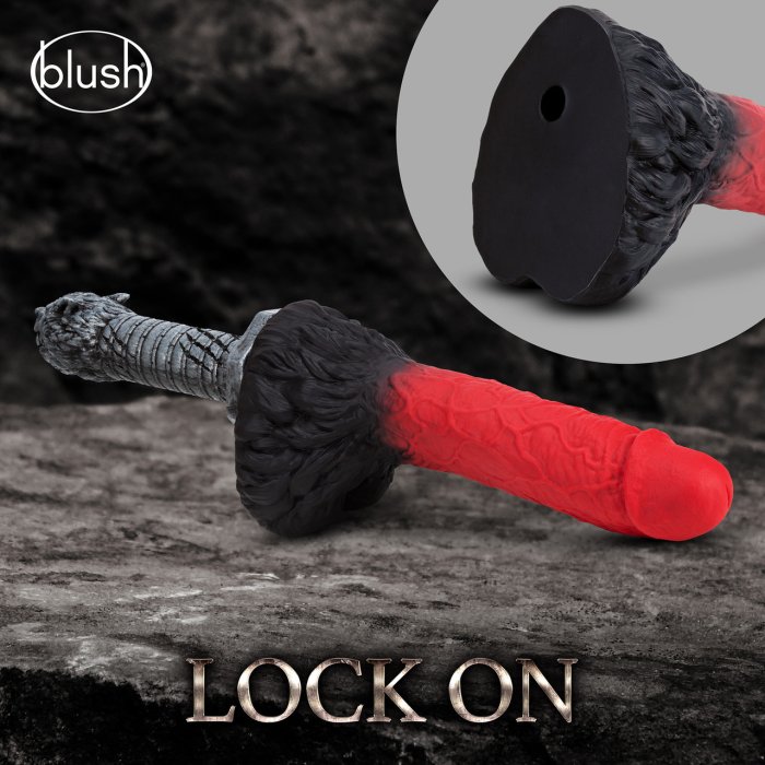 Dildo Blush "Realm Lycan" 37 cm - Rosu##
