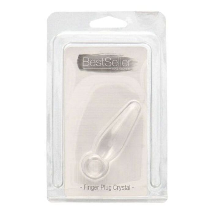 Butt Anal Transparent Best Seller "Finger Plug" 7,2 cm - vedere laterala