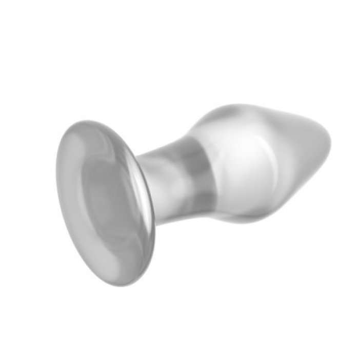 Butt Plug Anal Sticla Lovetoy "Glass Romance" 12 cm##
