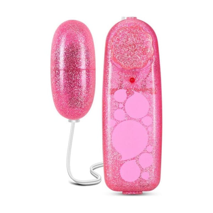 Ou cu Vibratii Blush »Glitter Power Bullet« 5,7 cm - Roz