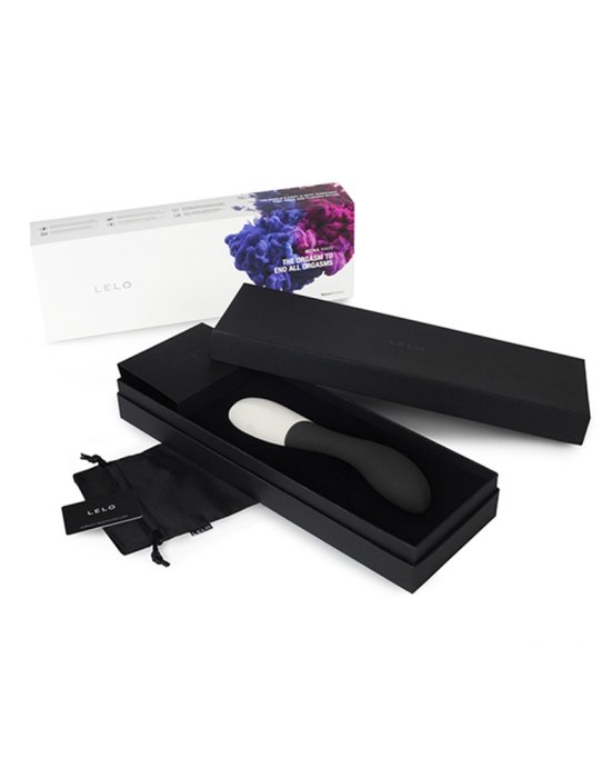 Vibrator LELO "MONA WAVE" 20 cm - Negru - culoare si material