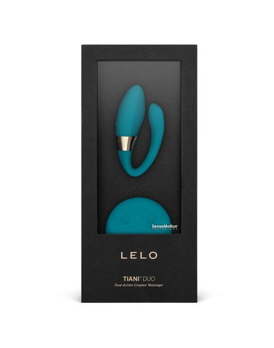 LELO - Tiani Duo - Couple Vibrator with Remote Control - Ocean Blue - vedere frontala