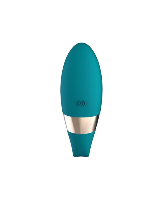 LELO - Tiani Duo - Couple Vibrator with Remote Control - Ocean Blue - vedere laterala