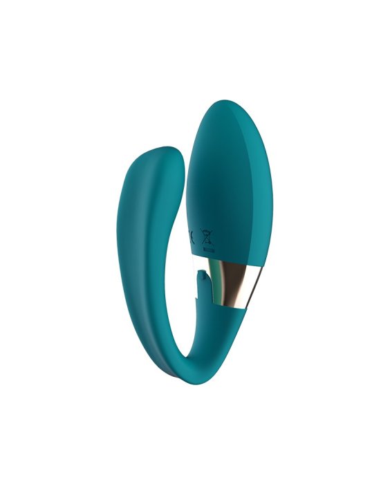 LELO - Tiani Duo - Couple Vibrator with Remote Control - Ocean Blue - detaliu finisaj