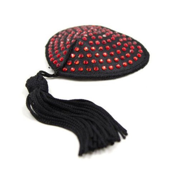 Ornamente Sani Toyz4Lovers "Shine Red Nipples Tassels" - Rosu## - detaliu design