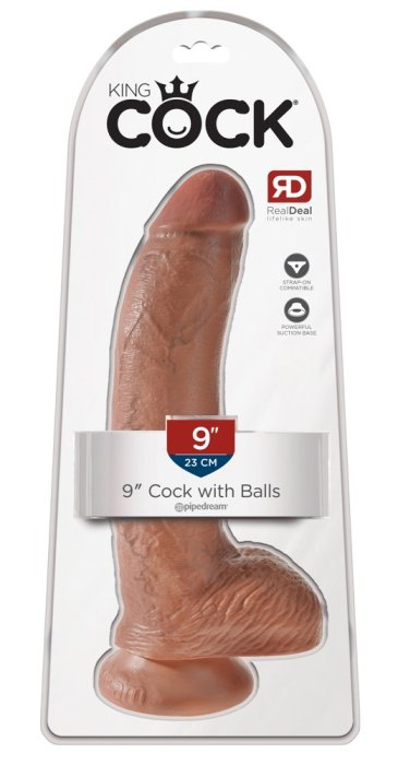 Dildo Pipedream "King Kock" 23 cm - Maro - vedere frontala