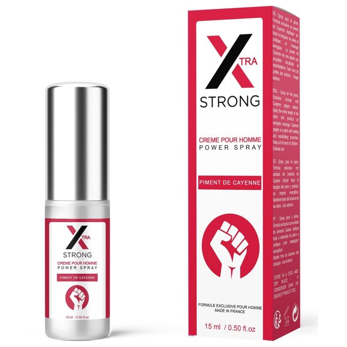 Spray Potenta si Erectie RUF  "X Strong" 15 ml - vedere frontala