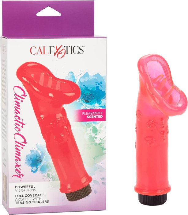 Vibrator Calexotics »Climaxer« 14 cm - Rosu - vedere frontala